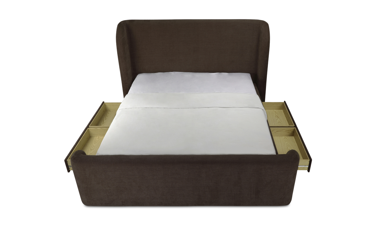 sophia queen bed - brown by Moe's Home at Eve Furniture