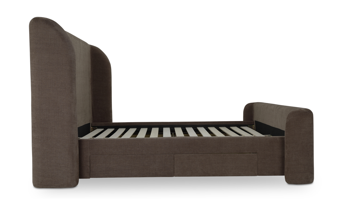 sophia queen bed - brown by Moe's Home at Eve Furniture