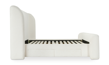 sophia queen bed - white by Moe's Home at Eve Furniture