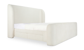 sophia queen bed - white by Moe's Home at Eve Furniture