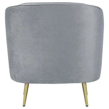 Sophia Upholstered Chair Gray/Gold by Coaster at Eve Furniture