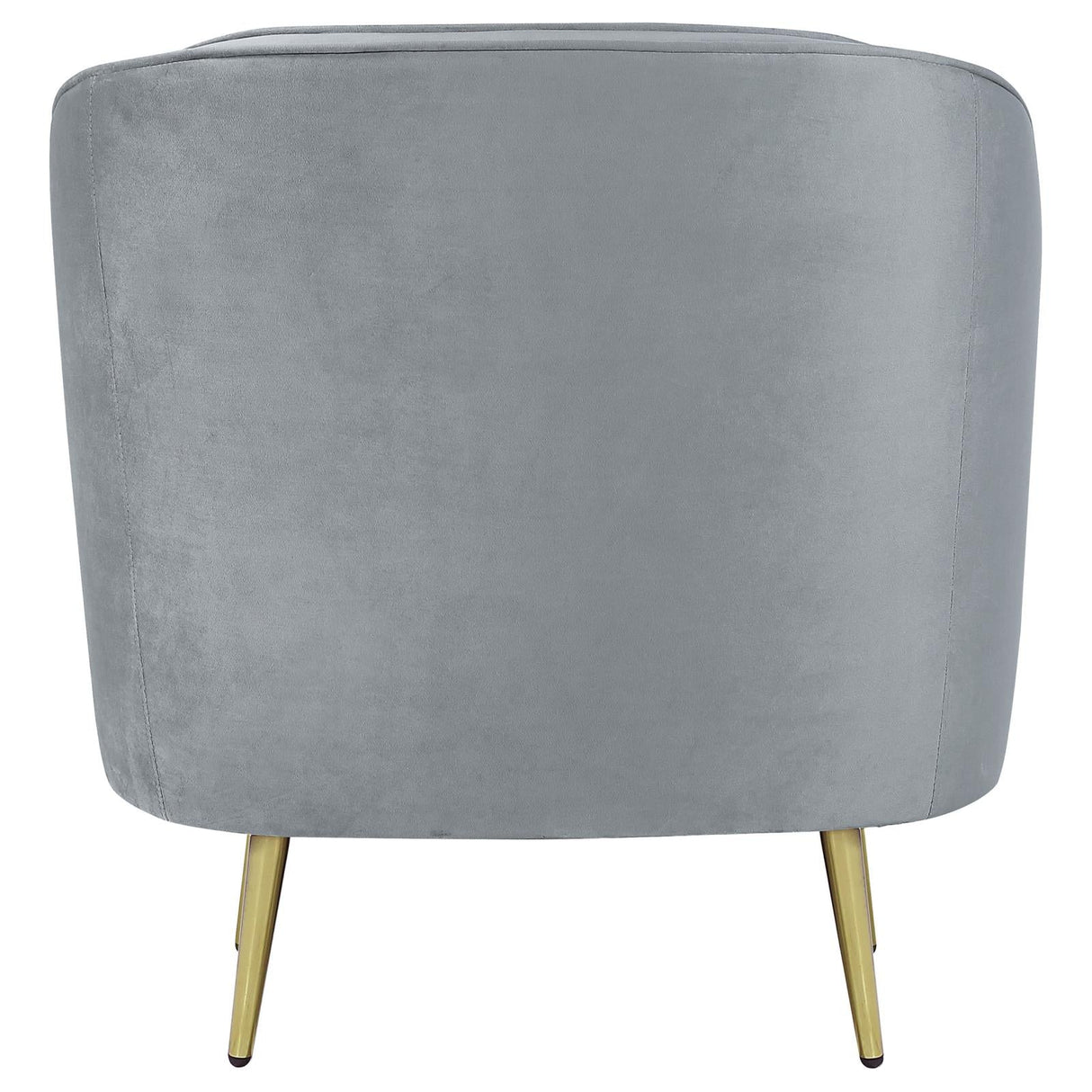 Sophia Upholstered Chair Gray/Gold