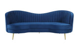 Sophia Upholstered Channel Tufted Sofa Blue by Coaster at Eve Furniture