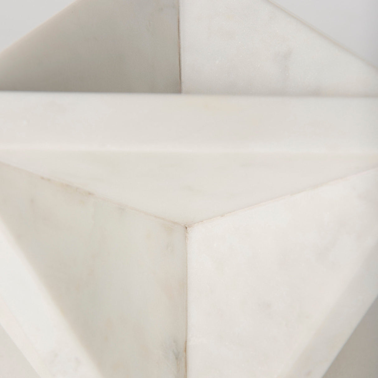 Sophia White Marble Decor Stand by Mercana at Eve Furniture