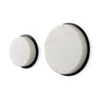 Sophia White Marble Set of 2 Wall Hooks by Mercana at Eve Furniture