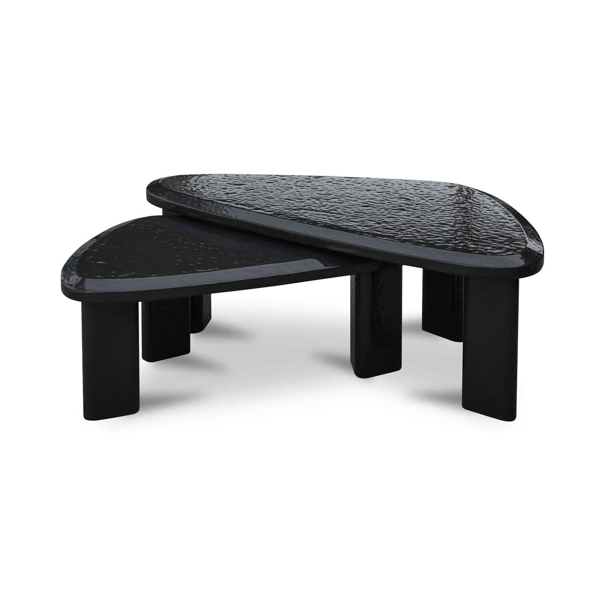 Sophie Charcoal Lacquer Outdoor Nesting Table Set by Moe's Home at Eve Furniture