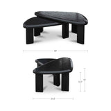Sophie Charcoal Lacquer Outdoor Nesting Table Set by Moe's Home at Eve Furniture