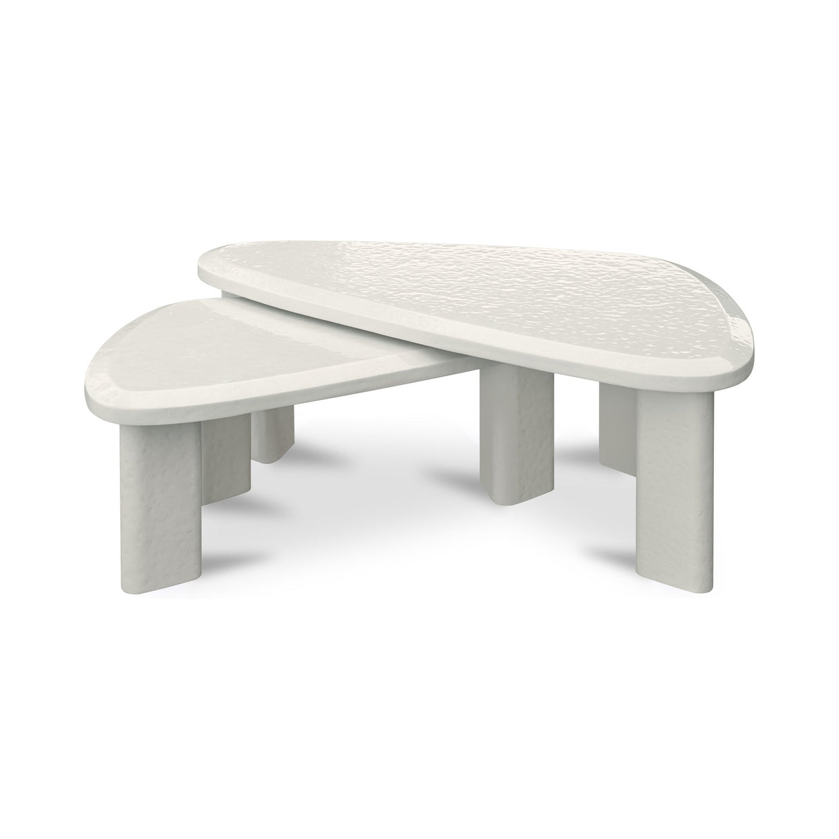Sophie Cream Lacquer Outdoor Nesting Table Set by Moe's Home at Eve Furniture