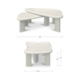Sophie Cream Lacquer Outdoor Nesting Table Set by Moe's Home at Eve Furniture