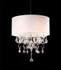 Sophy White/Chrome Ceiling Lamp by Furniture of America at Eve Furniture