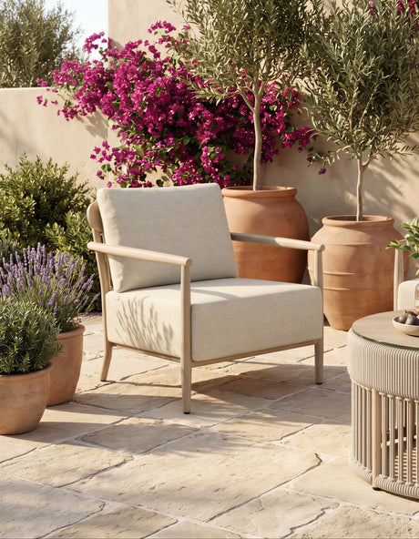 Sora Green Outdoor Armchair by Zuomod at Eve Furniture