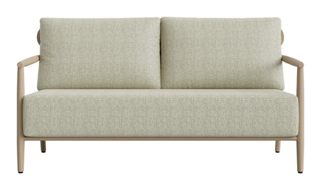 Sora Green Outdoor Loveseat by Zuomod at Eve Furniture