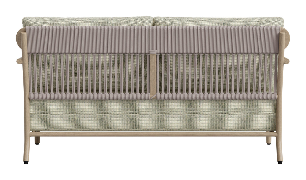 Sora Green Outdoor Loveseat by Zuomod at Eve Furniture