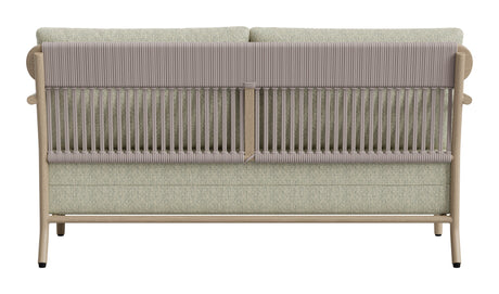 Sora Green Outdoor Loveseat by Zuomod at Eve Furniture