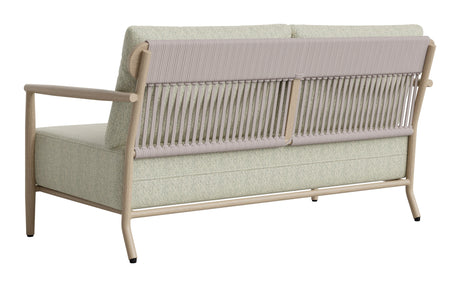 Sora Green Outdoor Loveseat by Zuomod at Eve Furniture