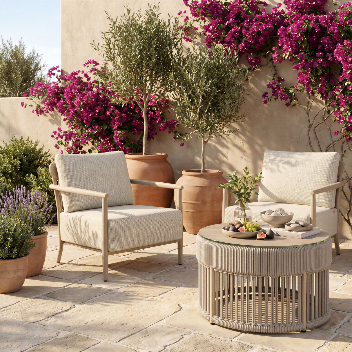 Sora Natural Outdoor Coffee Table by Zuomod at Eve Furniture