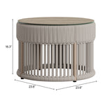 Sora Natural Outdoor Coffee Table by Zuomod at Eve Furniture