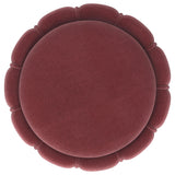 Sora Upholstered Round Ottoman Pink