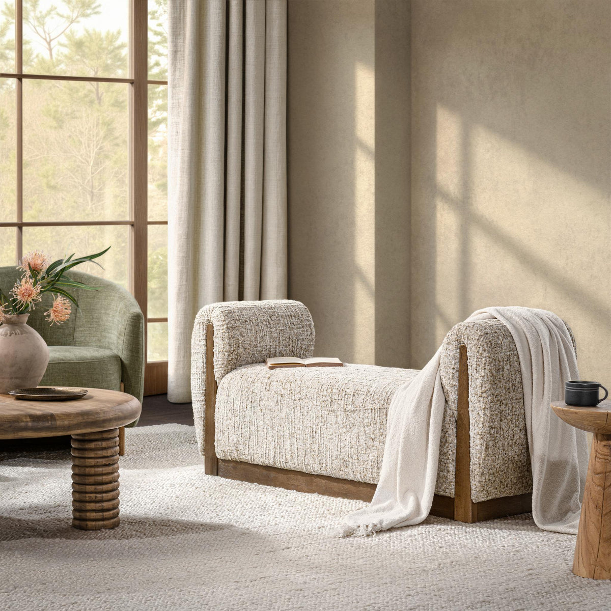 Soraya Bench by Classic Home at Eve Furniture