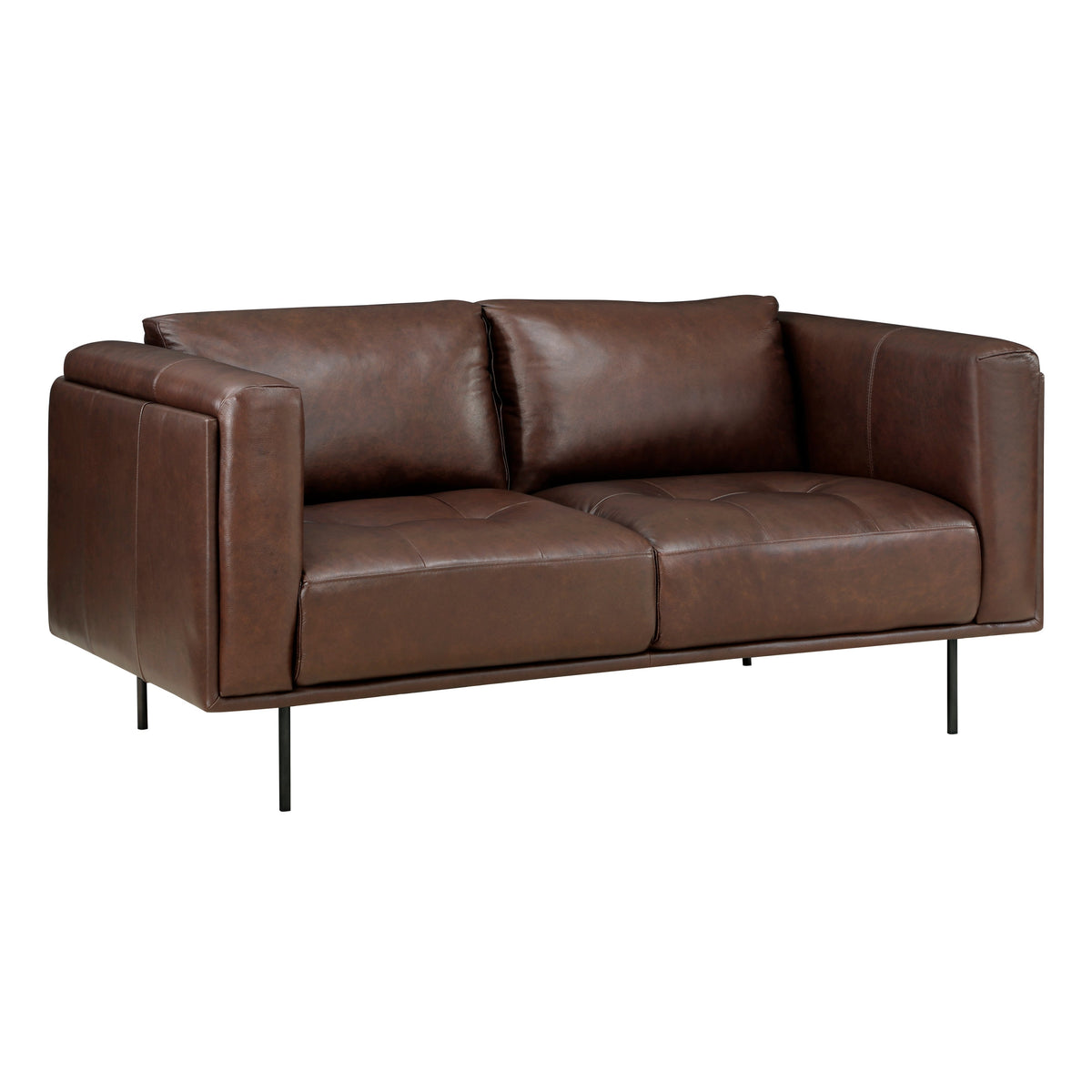 Soren Brown Loveseat by Homelegance at Eve Furniture