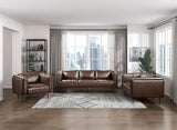 Soren Brown Loveseat by Homelegance at Eve Furniture