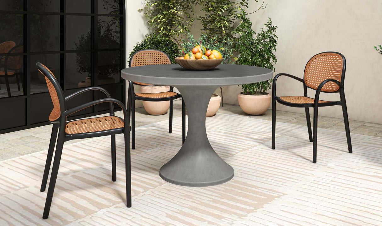 Soren Outdoor Dining Chair Black by Moe's Home at Eve Furniture