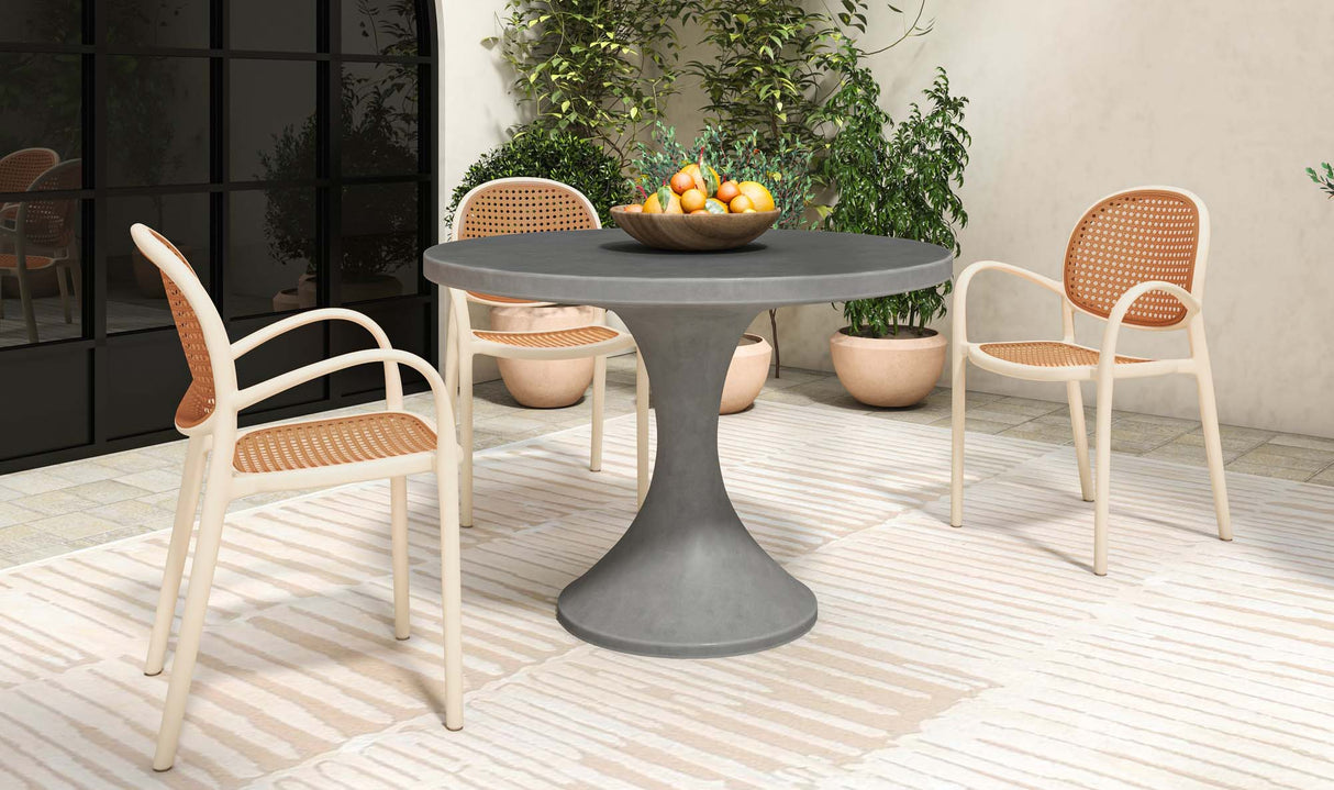 Soren Outdoor Dining Chair White by Moe's Home at Eve Furniture