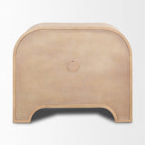Sorina Reverse Fluted Light Brown Wood Accent Cabinet by Mercana at Eve Furniture
