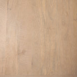 Sorina Reverse Fluted Light Brown Wood Curio Cabinet by Mercana at Eve Furniture
