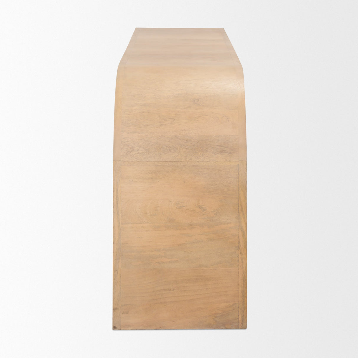 Sorina Reverse Fluted Light Brown Wood Sideboard by Mercana at Eve Furniture