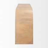 Sorina Reverse Fluted Light Brown Wood Sideboard by Mercana at Eve Furniture