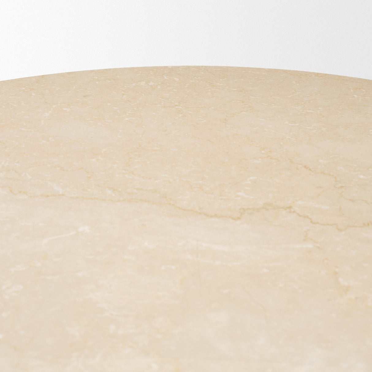 Sorrano 59" Botticino Marble Round w/ Fluted Base Dining Table by Mercana at Eve Furniture