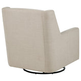 Sorrel Latte Upholstered Swivel Glider Arm Chair by Coaster at Eve Furniture