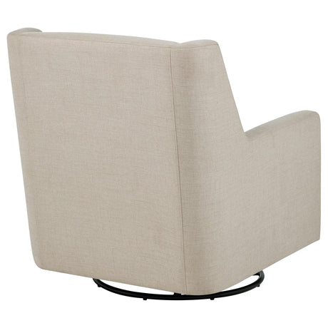 Sorrel Latte Upholstered Swivel Glider Arm Chair by Coaster at Eve Furniture