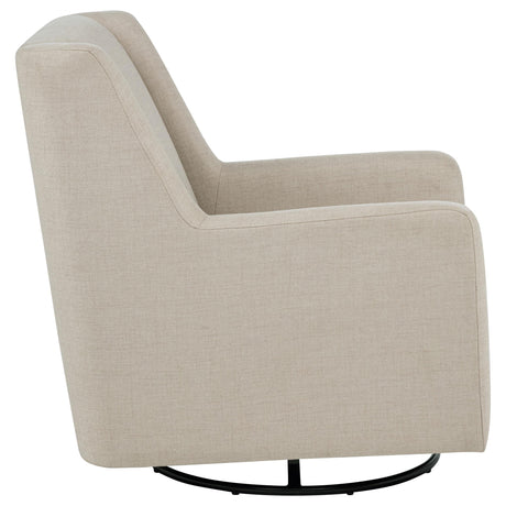 Sorrel Latte Upholstered Swivel Glider Arm Chair by Coaster at Eve Furniture