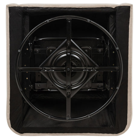 Sorrel Latte Upholstered Swivel Glider Arm Chair by Coaster at Eve Furniture