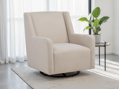 Sorrel Latte Upholstered Swivel Glider Arm Chair by Coaster at Eve Furniture