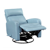 Sorrento Blue Swivel Glider Reclining Chair