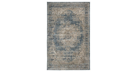 South Blue/Beige 5' x 7' Rug by Ashley at Eve Furniture