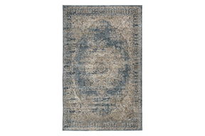 South Blue/Beige 5' x 7' Rug by Ashley at Eve Furniture