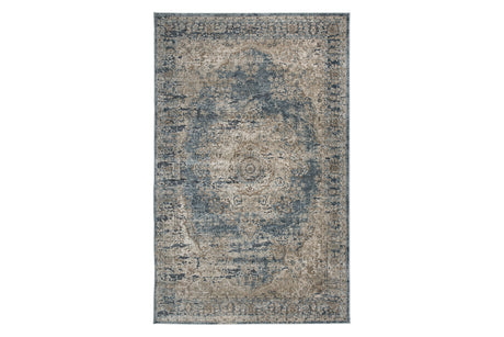 South Blue/Beige 8' x 10' Rug by Ashley at Eve Furniture