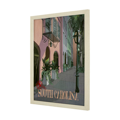 South Carolina Go USA (L) by Mercana Studio a Hand Embellished Decograph Framed Art Print by Mercana at Eve Furniture