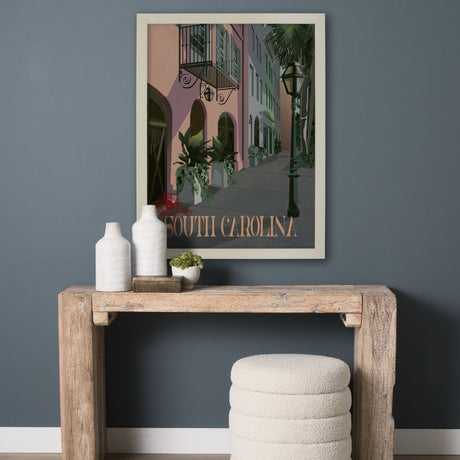 South Carolina Go USA (L) by Mercana Studio a Hand Embellished Decograph Framed Art Print by Mercana at Eve Furniture