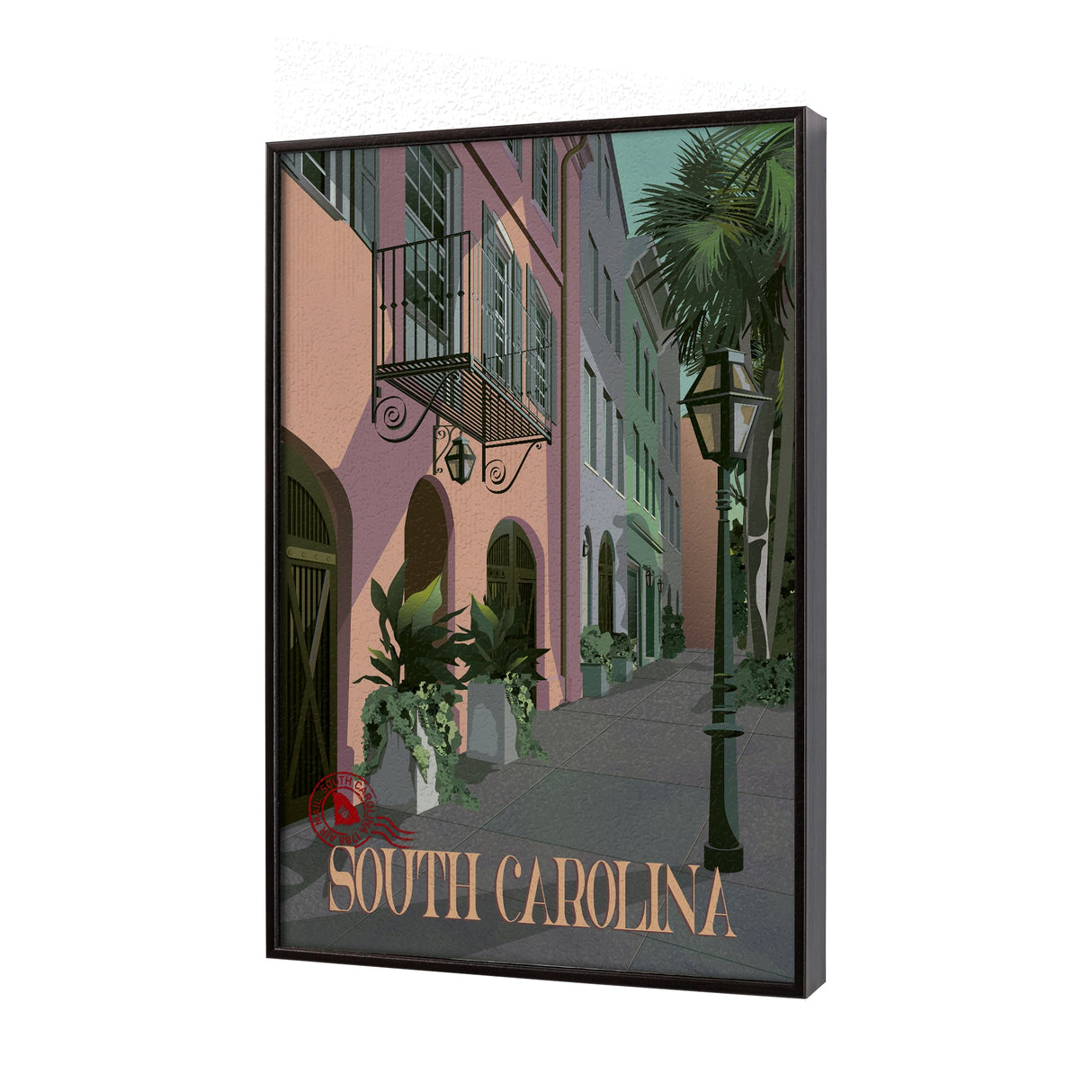 South Carolina Go USA (SM) by Mercana Studio a Hand Embellished Decograph Framed Art Print by Mercana at Eve Furniture