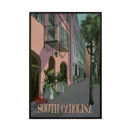 South Carolina Go USA (SM) by Mercana Studio a Hand Embellished Decograph Framed Art Print by Mercana at Eve Furniture