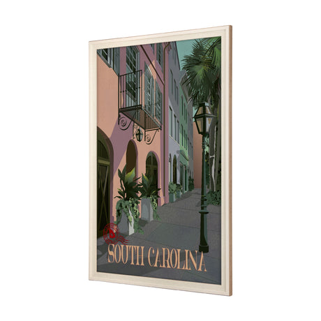 South Carolina Go USA (XL) by Mercana Studio Hand Embellished Decograph Framed Art Print under Glass by Mercana at Eve Furniture