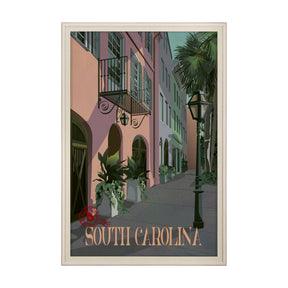 South Carolina Go USA (XL) by Mercana Studio Hand Embellished Decograph Framed Art Print under Glass by Mercana at Eve Furniture
