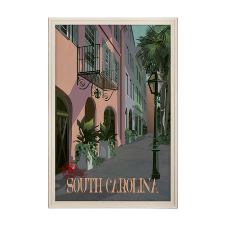 South Carolina Go USA (XL) by Mercana Studio Hand Embellished Decograph Framed Art Print under Glass by Mercana at Eve Furniture