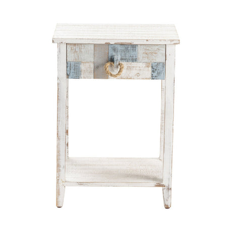 South Shore White/Blue End Table by Crestview at Eve Furniture