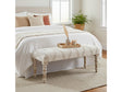 South Wales White/Cream Bench by Crestview at Eve Furniture